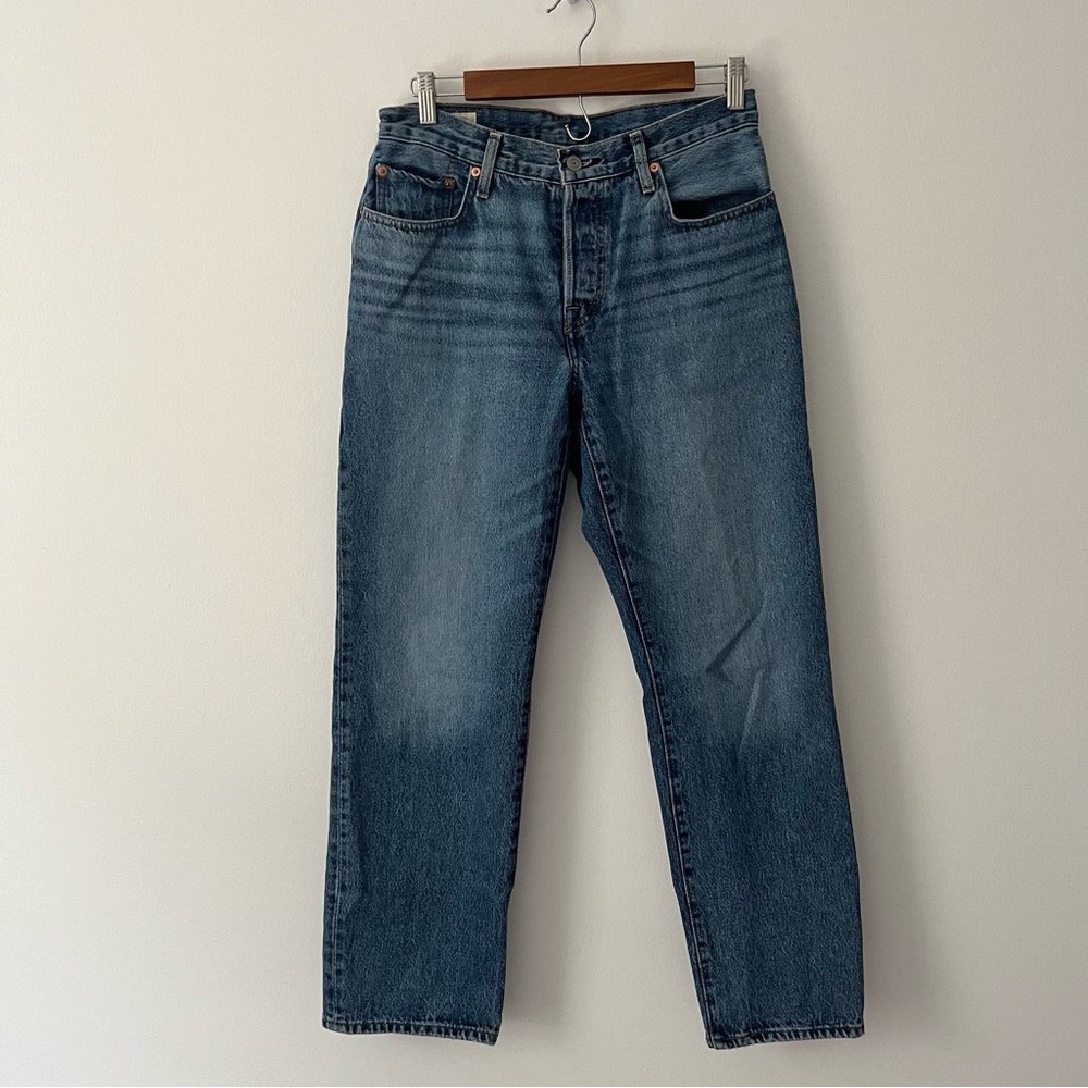 501 90s Levi's Blue Straight Leg Jeans -W27 L30